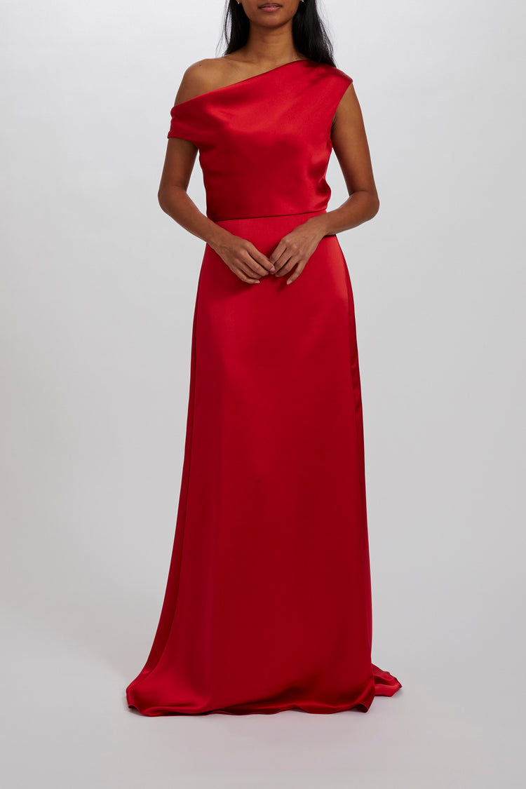 Alden, dress from Collection Bridesmaids by Amsale, Fabric: fluid-satin