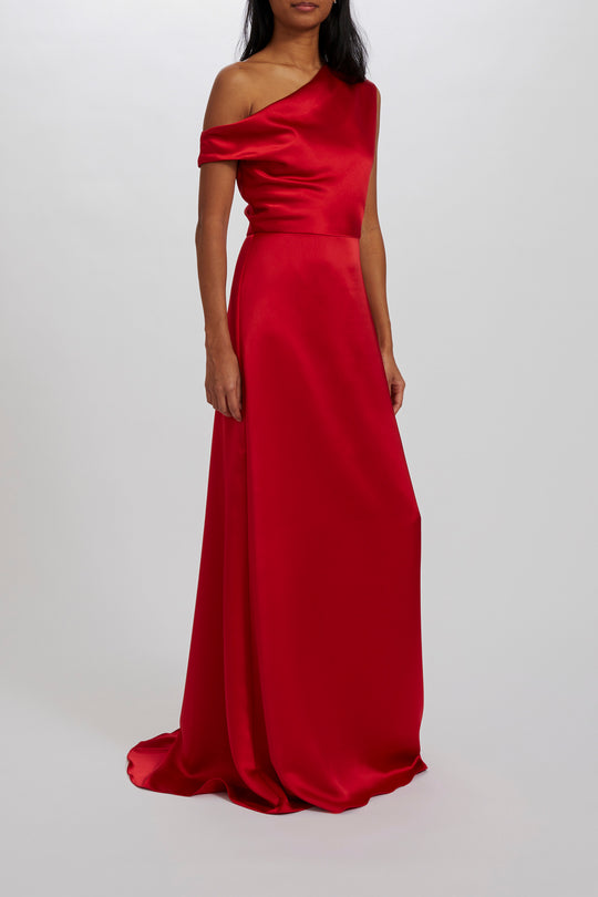 Alden, $300, dress from Collection Bridesmaids by Amsale, Fabric: fluid-satin