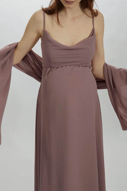 Frances - Maternity Dress, $270, dress from Collection Bridesmaids by Amsale, Fabric: flat-chiffon
