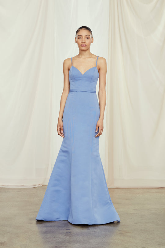 Emerson, $300, dress from Collection Bridesmaids by Amsale, Fabric: faille