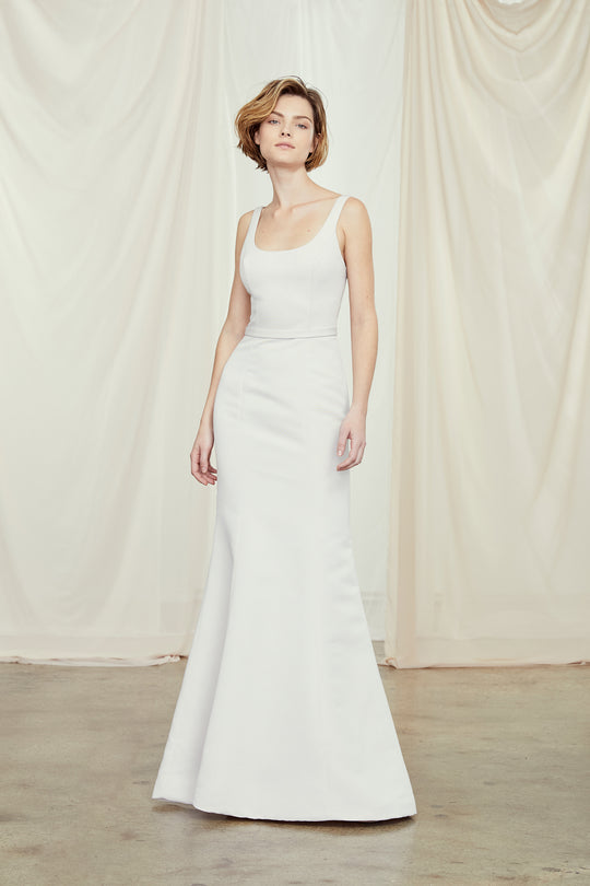 Bentley, $300, dress from Collection Bridesmaids by Amsale, Fabric: faille