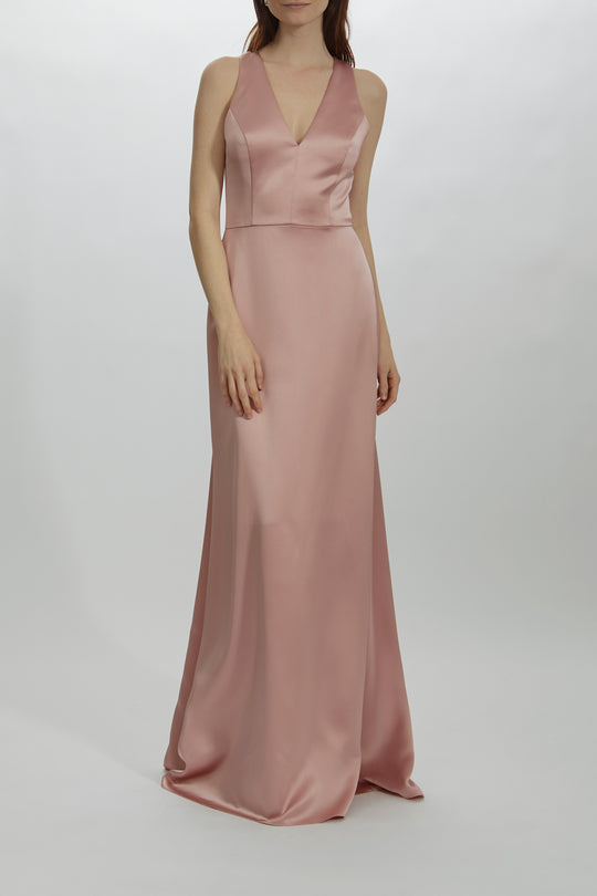 Kelani, $300, dress from Collection Bridesmaids by Amsale, Fabric: fluid-satin