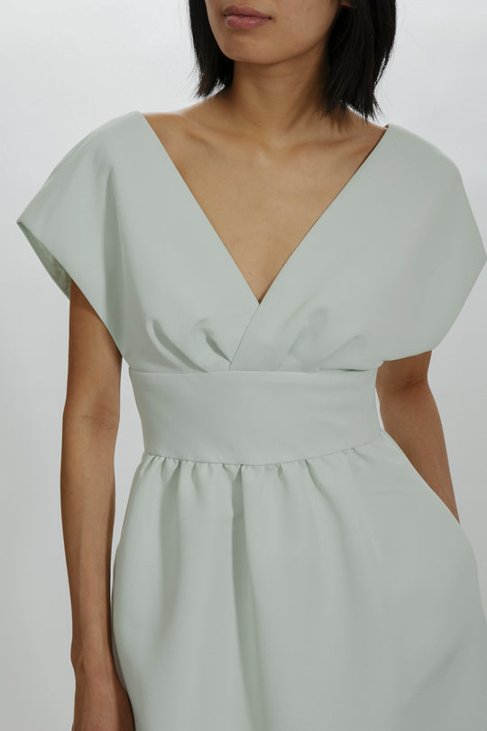 Kiernan, $300, dress from Collection Bridesmaids by Amsale, Fabric: faille