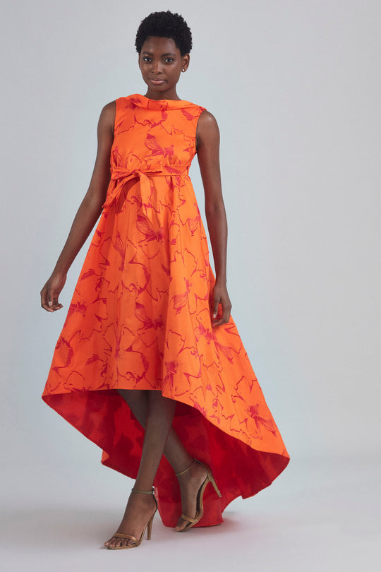 P407J - Jacquard Trapeze Dress, $1,200, dress from Collection Evening by Amsale