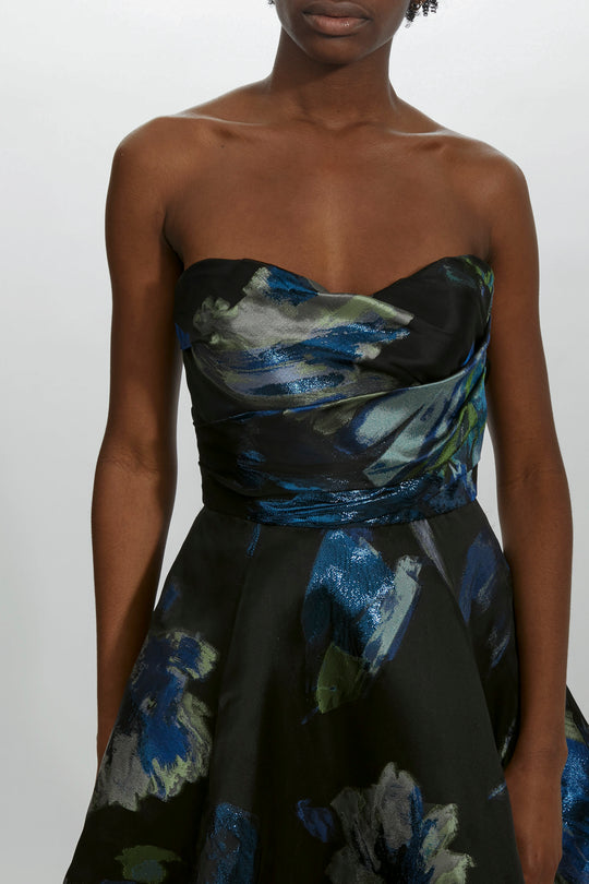 P478J - Metallic Jacquard Ball Gown, $3,595, dress from Collection Evening by Amsale, Fabric: metallic-jacquard
