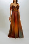 P515 - Sunset-Multi, dress by color from Collection Evening by Amsale