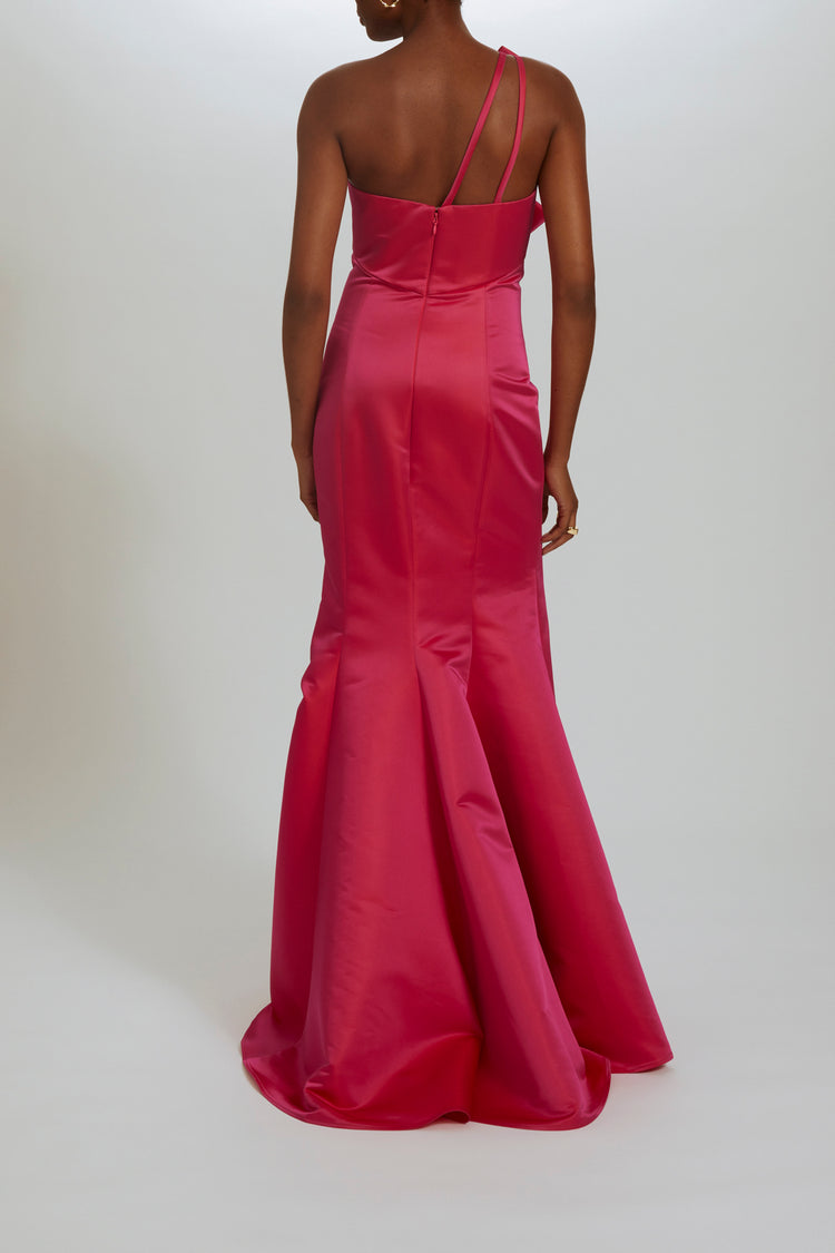 P536 - Fuchsia-Coral, dress by color from Collection Evening by Amsale