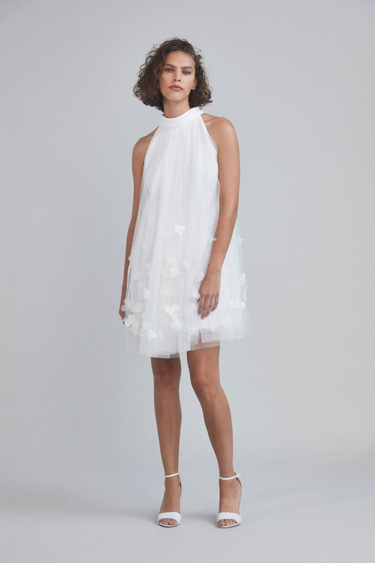 LW200 - Petal Trapeze Dress, $550, dress from Collection Little White Dress by Amsale, Fabric: tulle