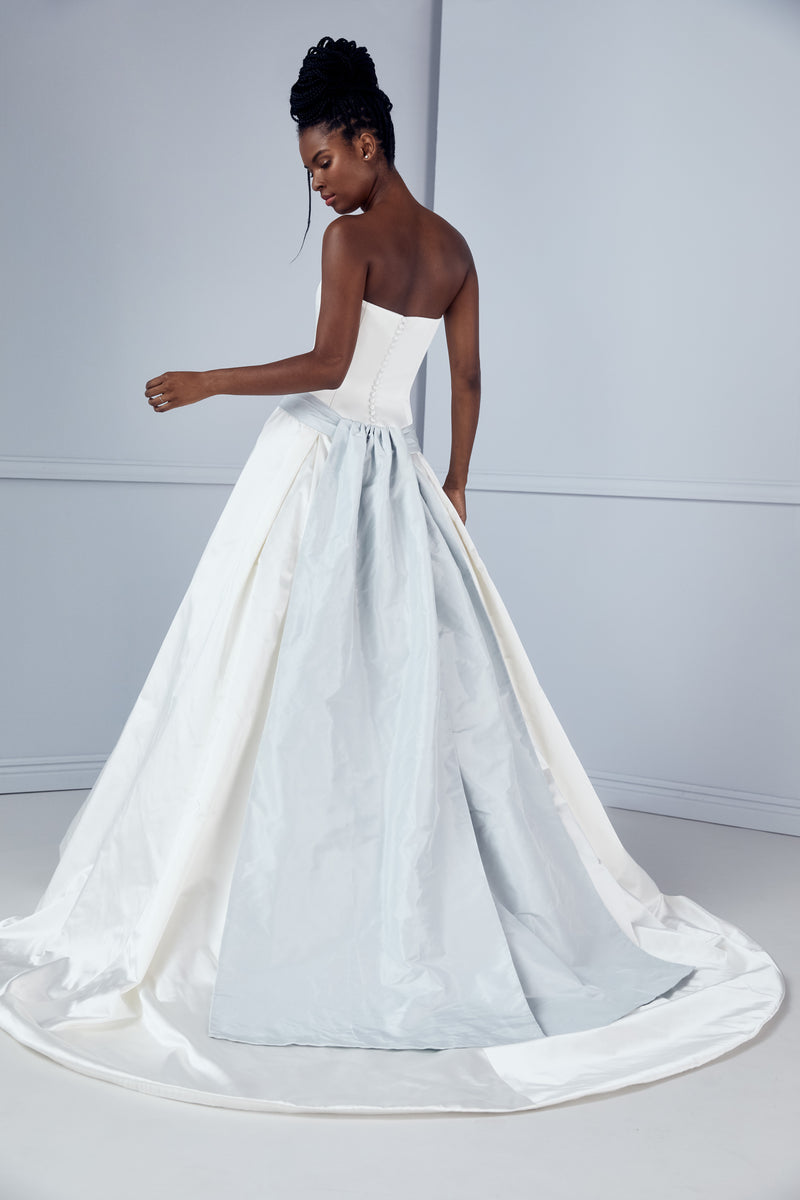 Blue Sash - Amsale Archive Blue Sash - Amsale Archive