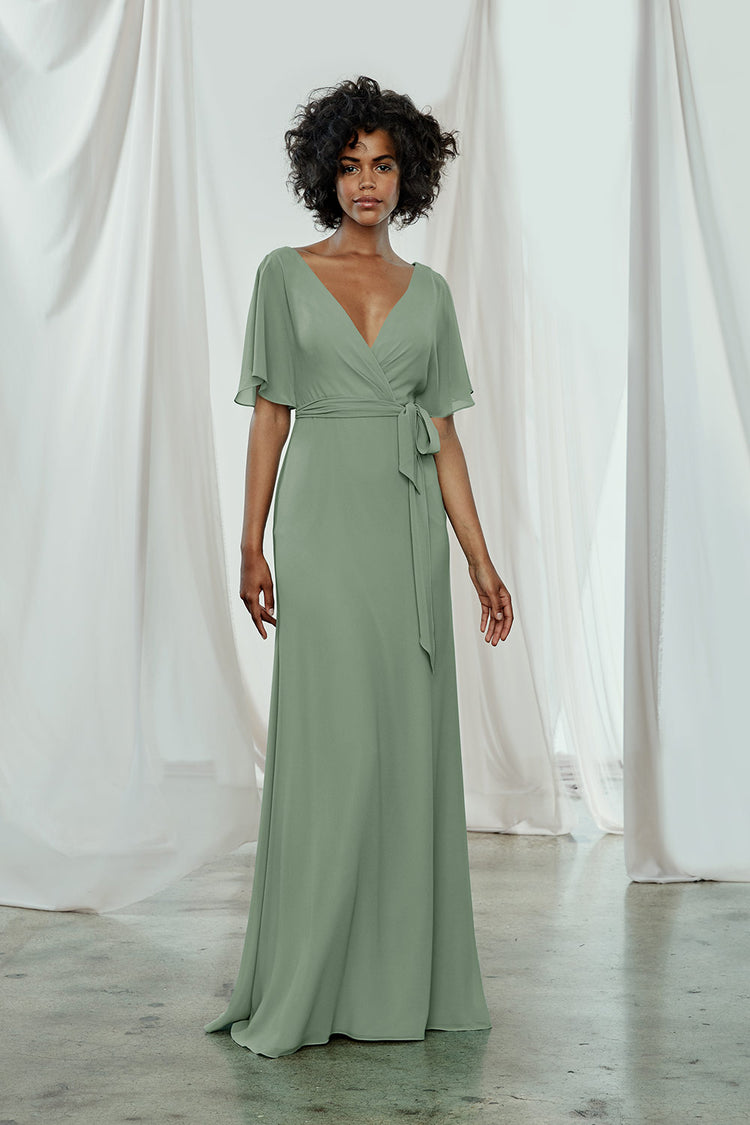 Ava, dress from Collection Bridesmaids by Amsale, Fabric: flat-chiffon