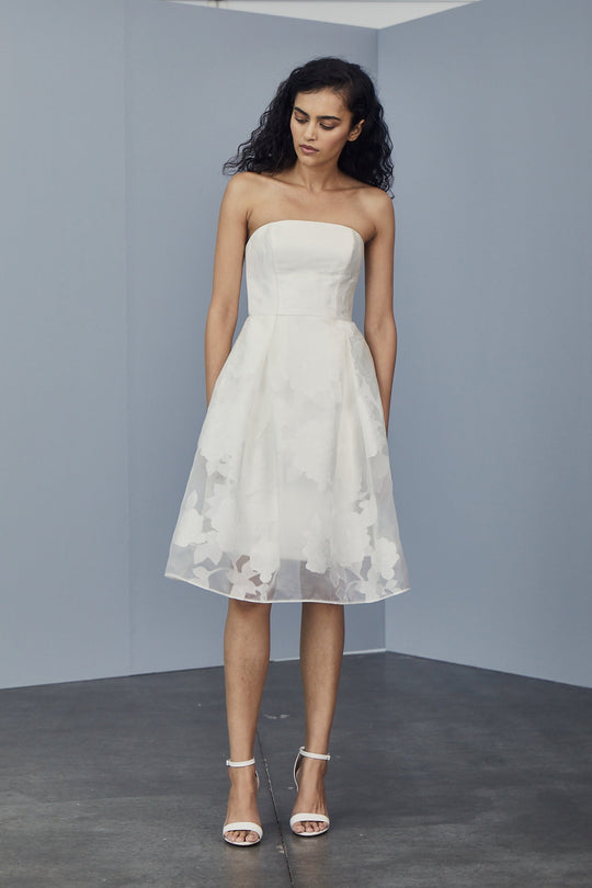 LW166 - Rose Fil-coupé Dress, $495, dress from Collection Little White Dress by Amsale