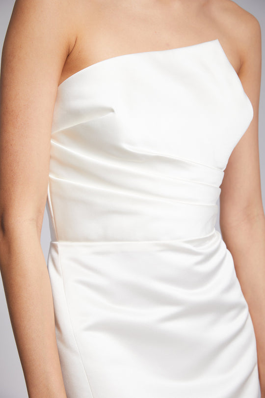 LW184 - Strapless slim dress, $385, dress from Collection Little White Dress by Amsale