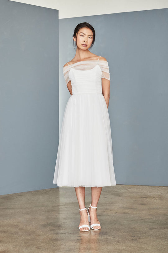 LW144 - Tulle Midi Dress, $385, dress from Collection Little White Dress by Amsale