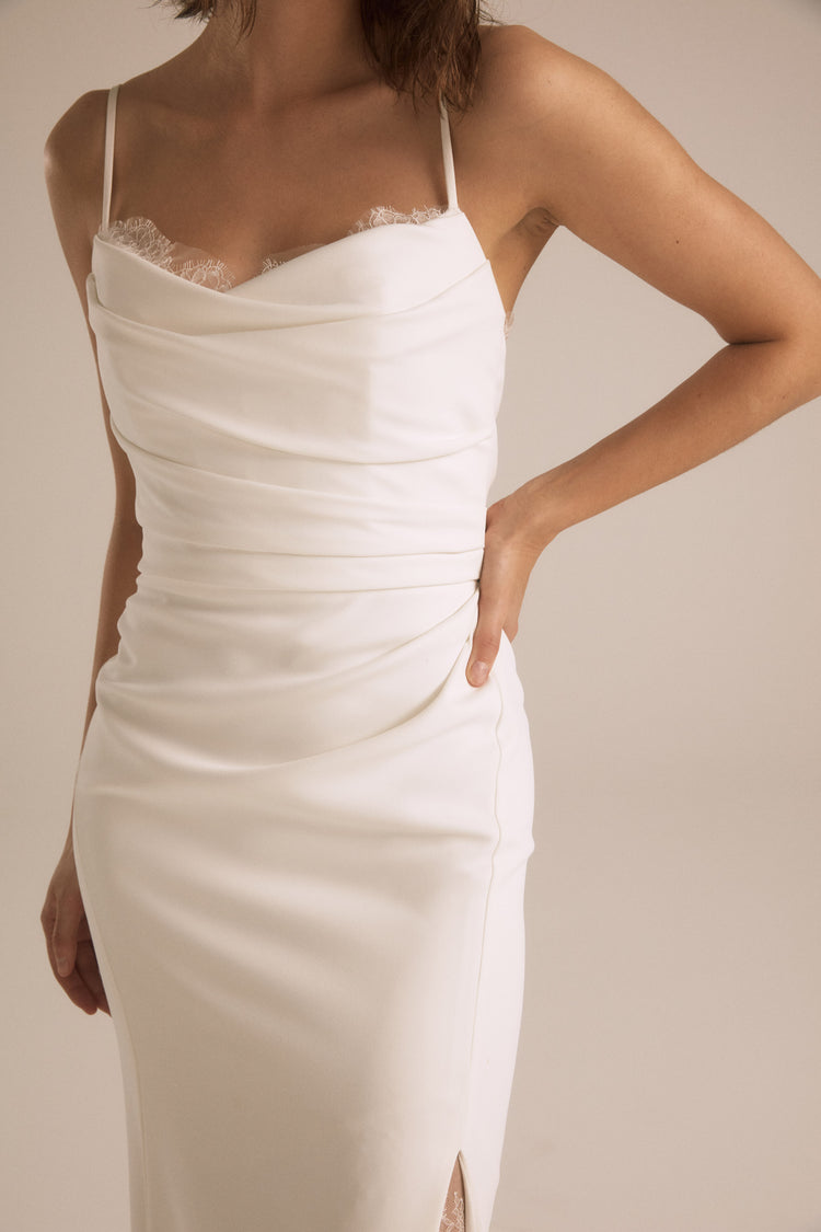Blanca, dress from Collection Bridal by Nouvelle Amsale, Fabric: scuba