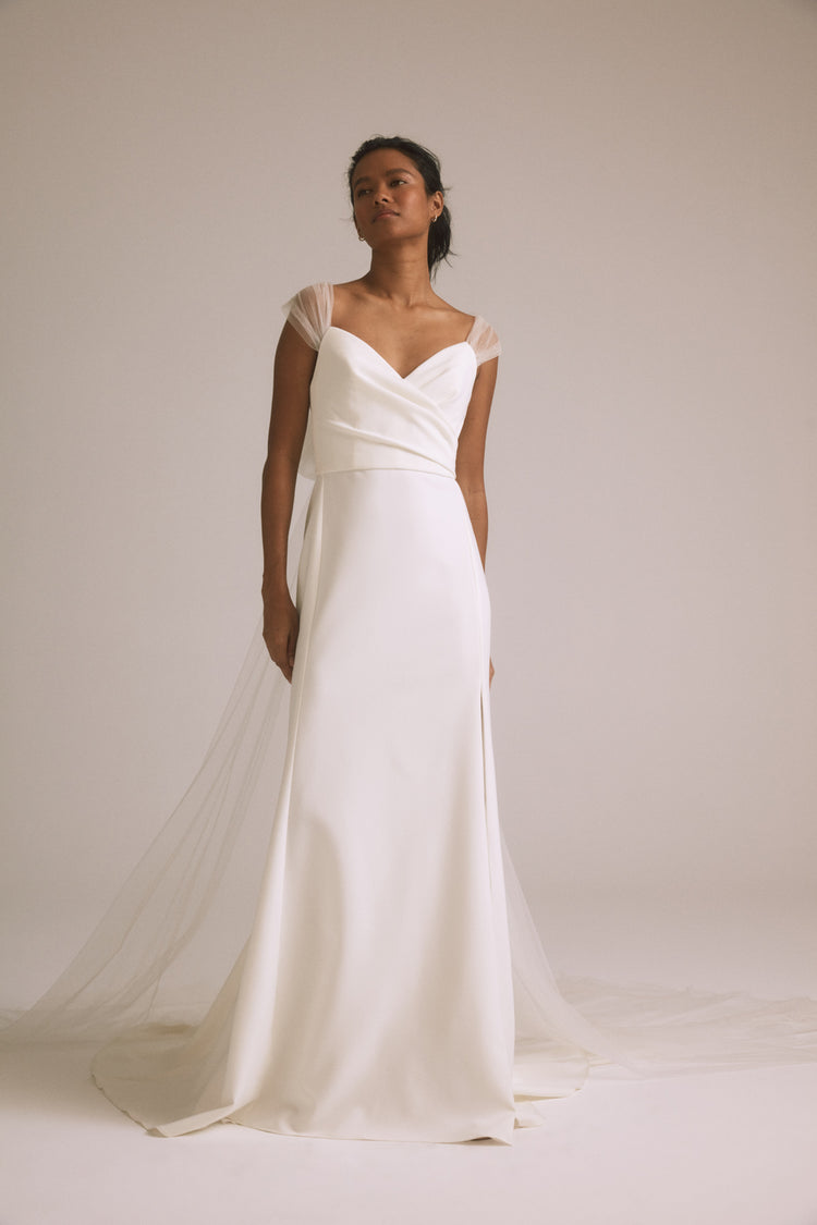 Desi, dress from Collection Bridal by Nouvelle Amsale, Fabric: stretch-crepe-and-tulle