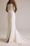 Elton, dress from Collection Bridal by Nouvelle Amsale, Fabric: floral-embroidered-tulle-and-scuba-crepe
