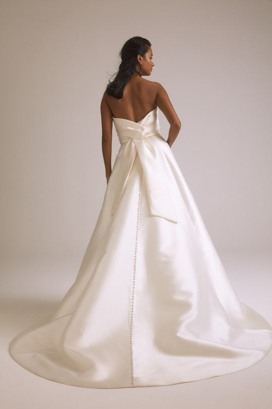 Miriam, $2,995, dress from Collection Bridal by Nouvelle Amsale, Fabric: mikado