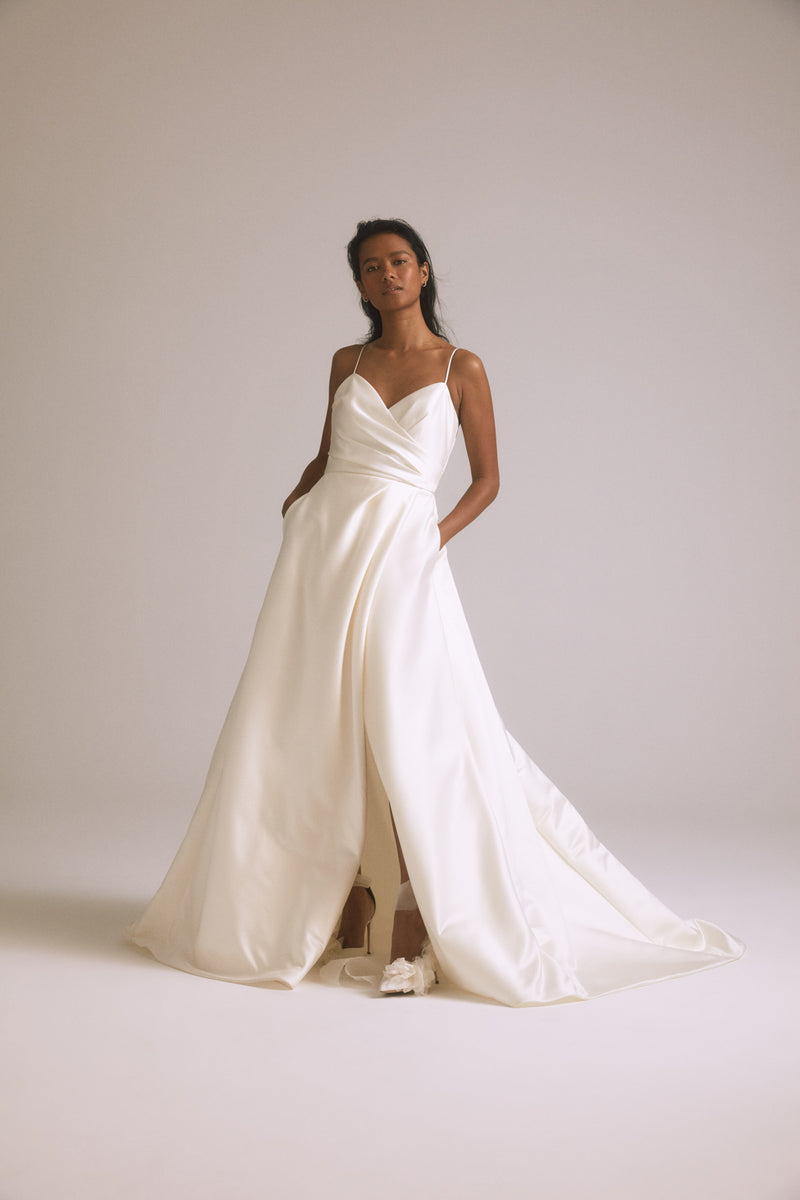 Amsale Spaghetti Strap Wedding Dress