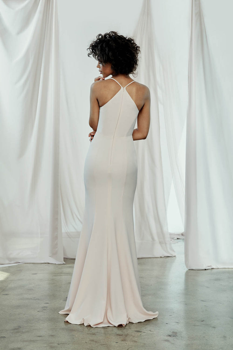 Taryn, dress from Collection Bridesmaids by Amsale, Fabric: crepe