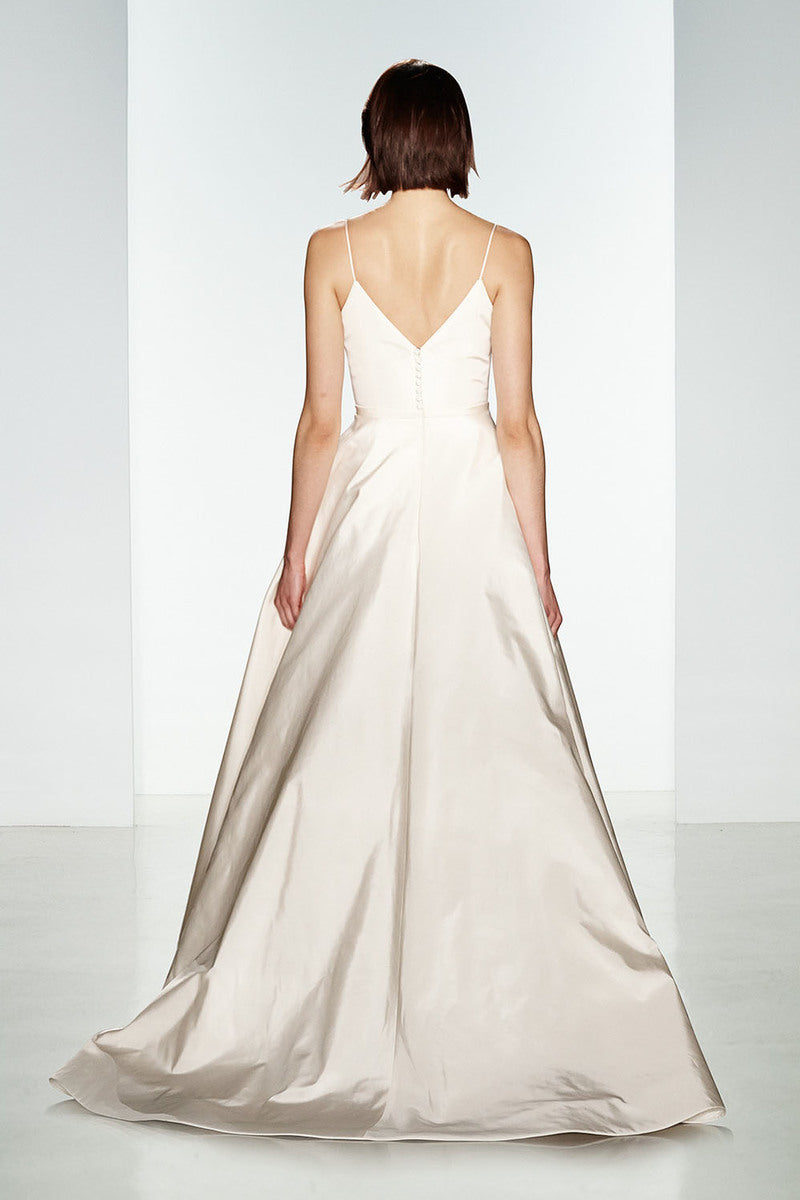 Amsale Spaghetti Strap Wedding Dress