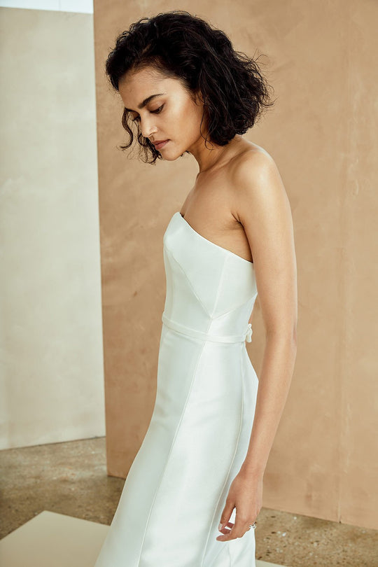 Kielle, $2,195, dress from Collection Bridal by Nouvelle Amsale