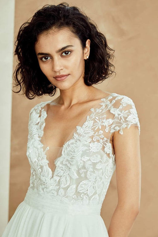 Danielle, $2,495, dress from Collection Bridal by Nouvelle Amsale