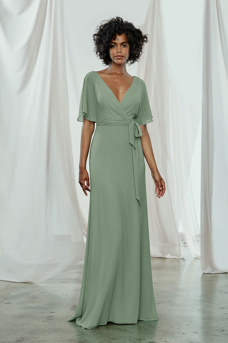 Ava, dress from Collection Bridesmaids by Amsale, Fabric: flat-chiffon
