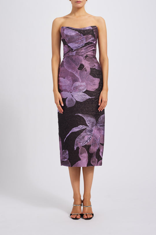 P737 - Lilac-Brown, $2,595, dress by color from Collection Evening by Amsale