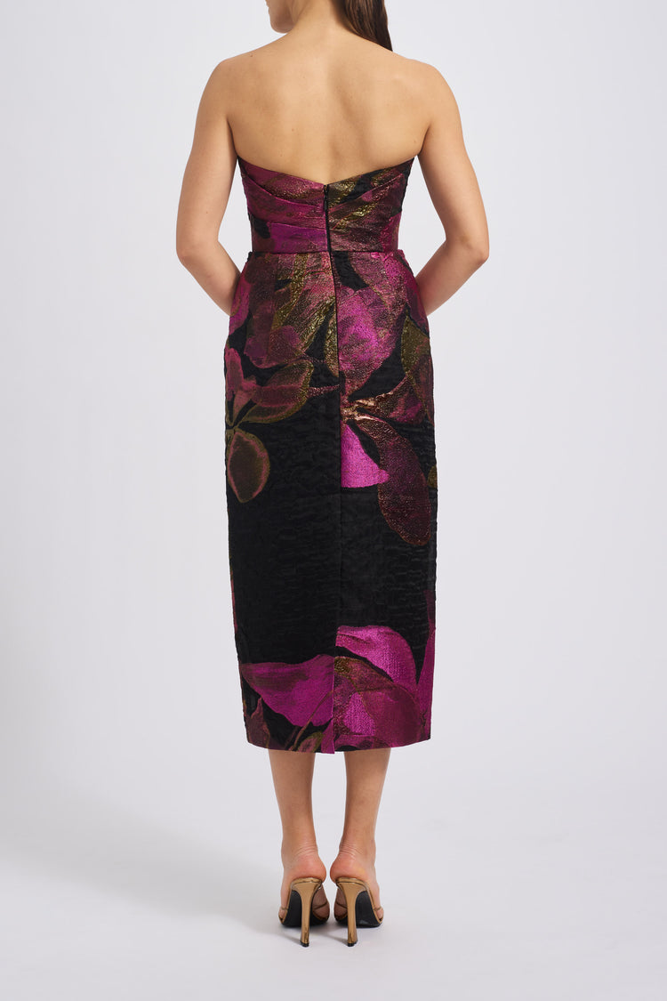 P737 - Fuchsia-Black, dress by color from Collection Evening by Amsale