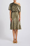 P735 - Black-Gold, dress by color from Collection Evening by Amsale