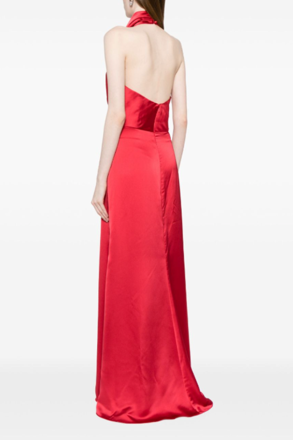 Cowl Neck Halter Gown, dress from Collection Evening by Amsale, Fabric: fluid-satin