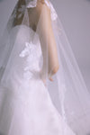 A852PO - Long Veil Cape - Ivory, dress by color from Collection Accessories by Amsale