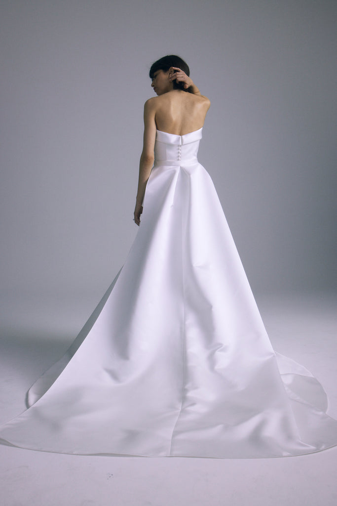 Product A856TS - Peplum Overskirt - Silk-White Image