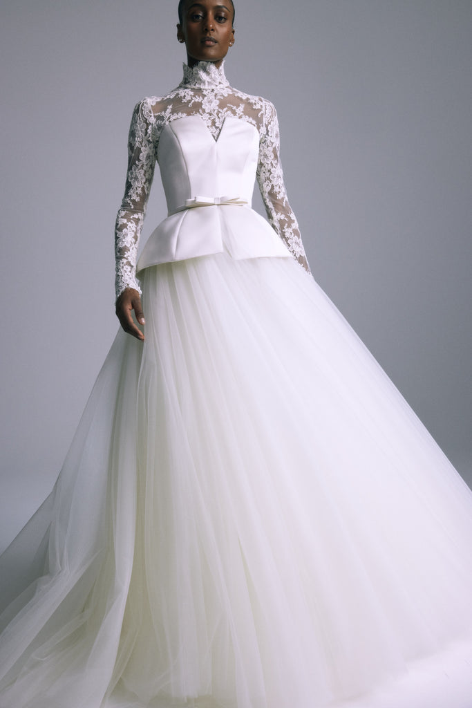 alencon lace dress F221009 Vintage Alenon Lace Weding Dress with Venice Trim