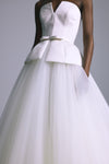 Banks, dress from Collection Bridal by Amsale, Fabric: italian-double-duchess-satin