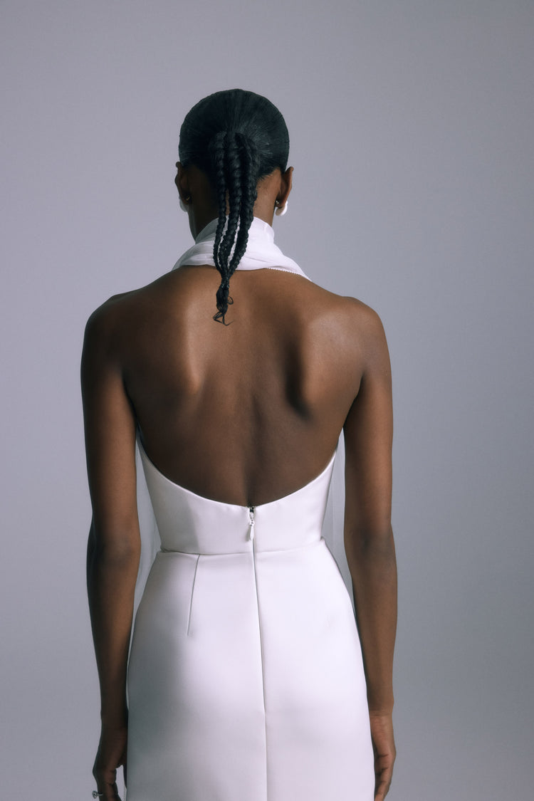 Sorrel, dress from Collection Bridal by Amsale, Fabric: hand-embroidered-double-duchess-satin