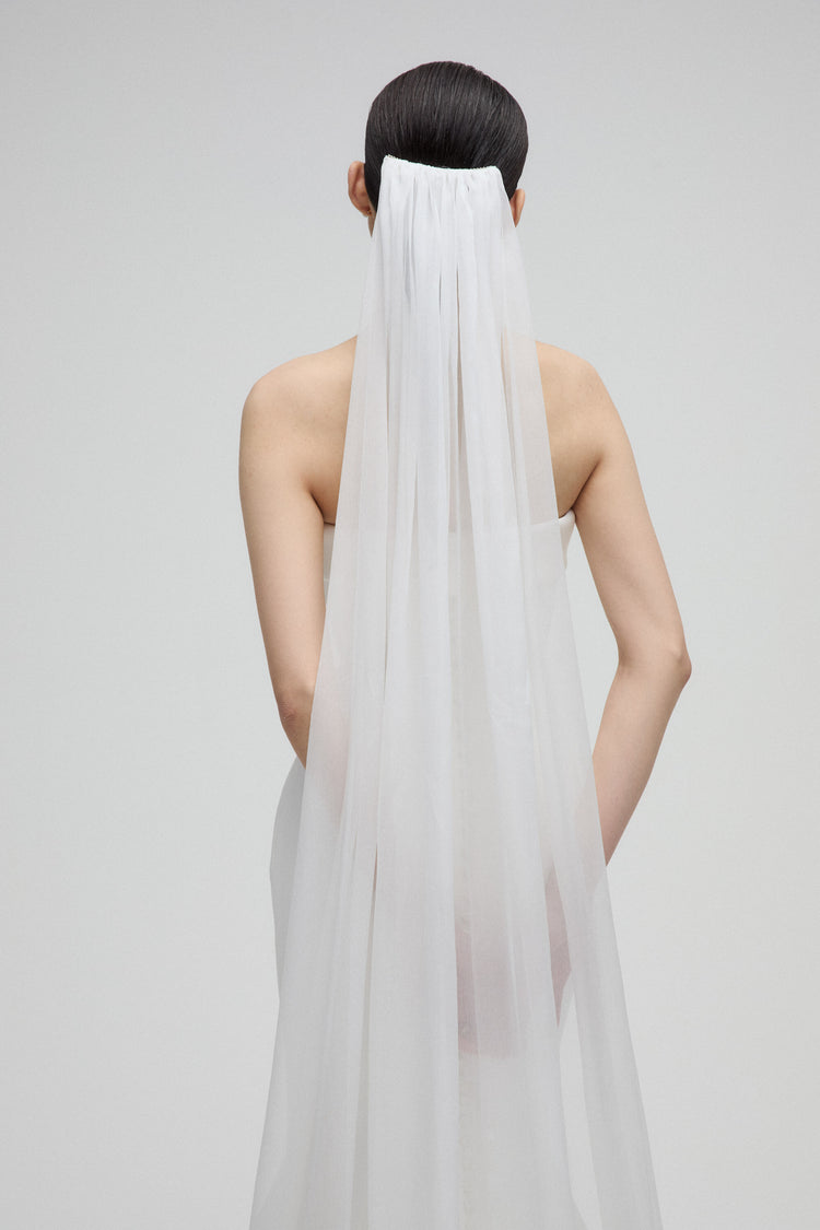 Silk Chiffon Veil, accessory from Collection Accessories by Amsale, Fabric: silk-chiffon