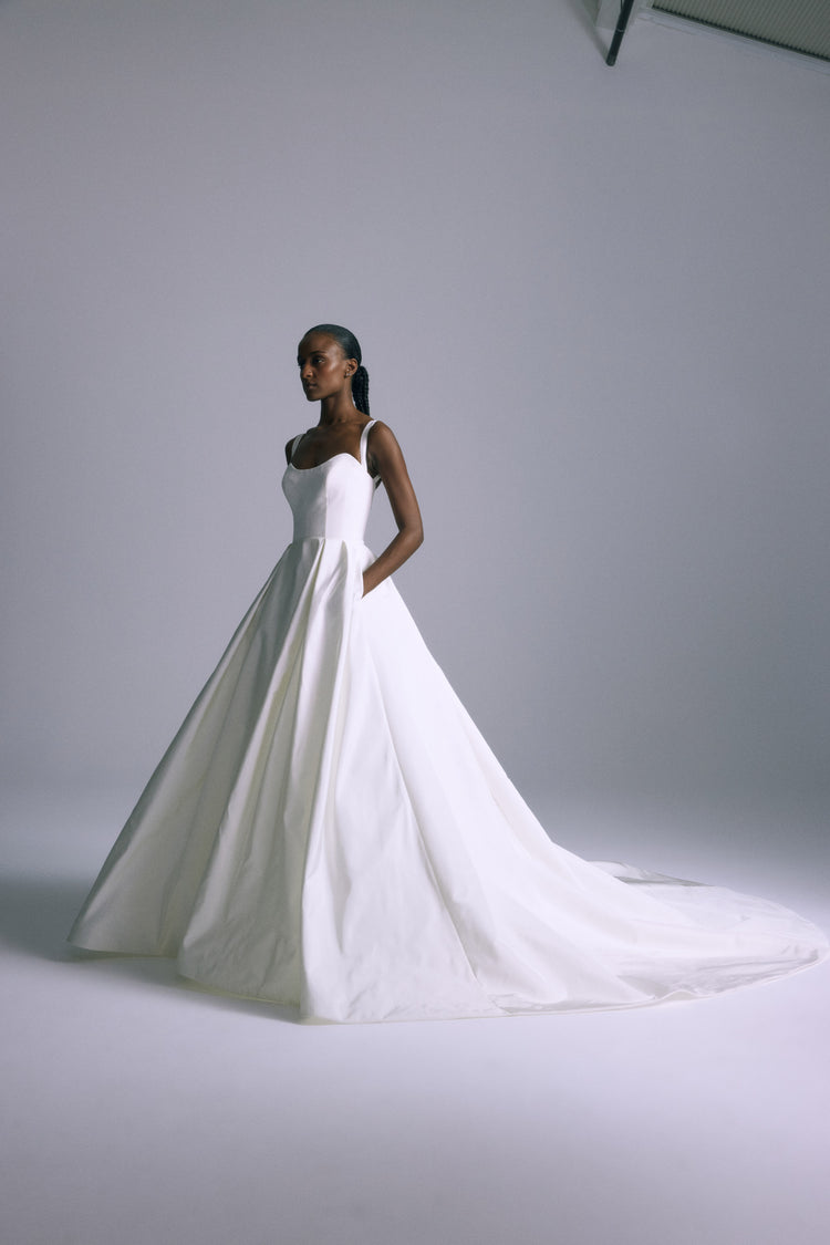 Waverly, dress from Collection Bridal by Amsale, Fabric: silk-faille