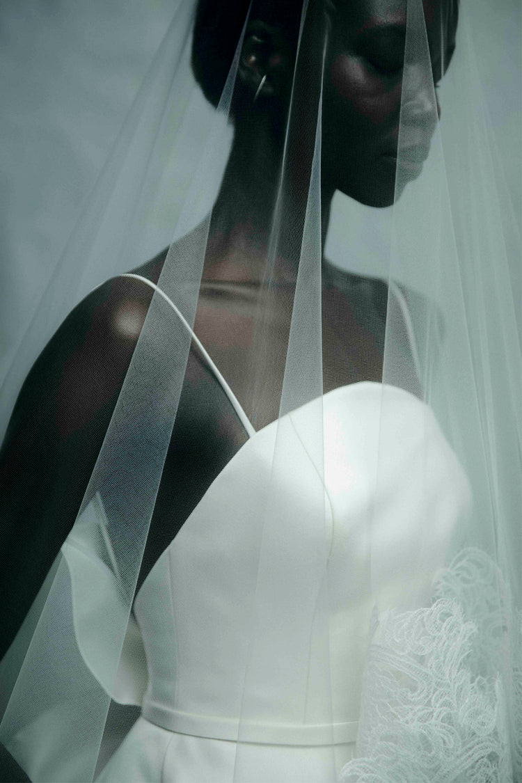 Rin, dress from Collection Bridal by Amsale, Fabric: satin