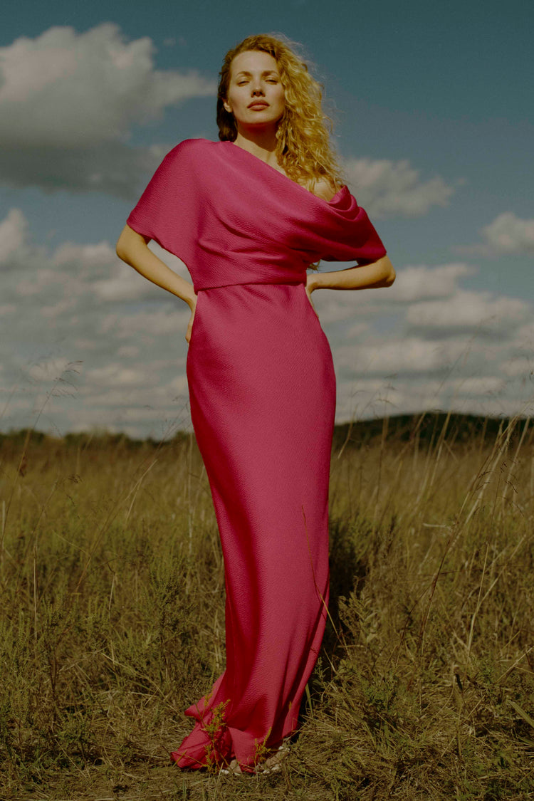 P821H - Magenta, dress by color from Collection Evening by Amsale