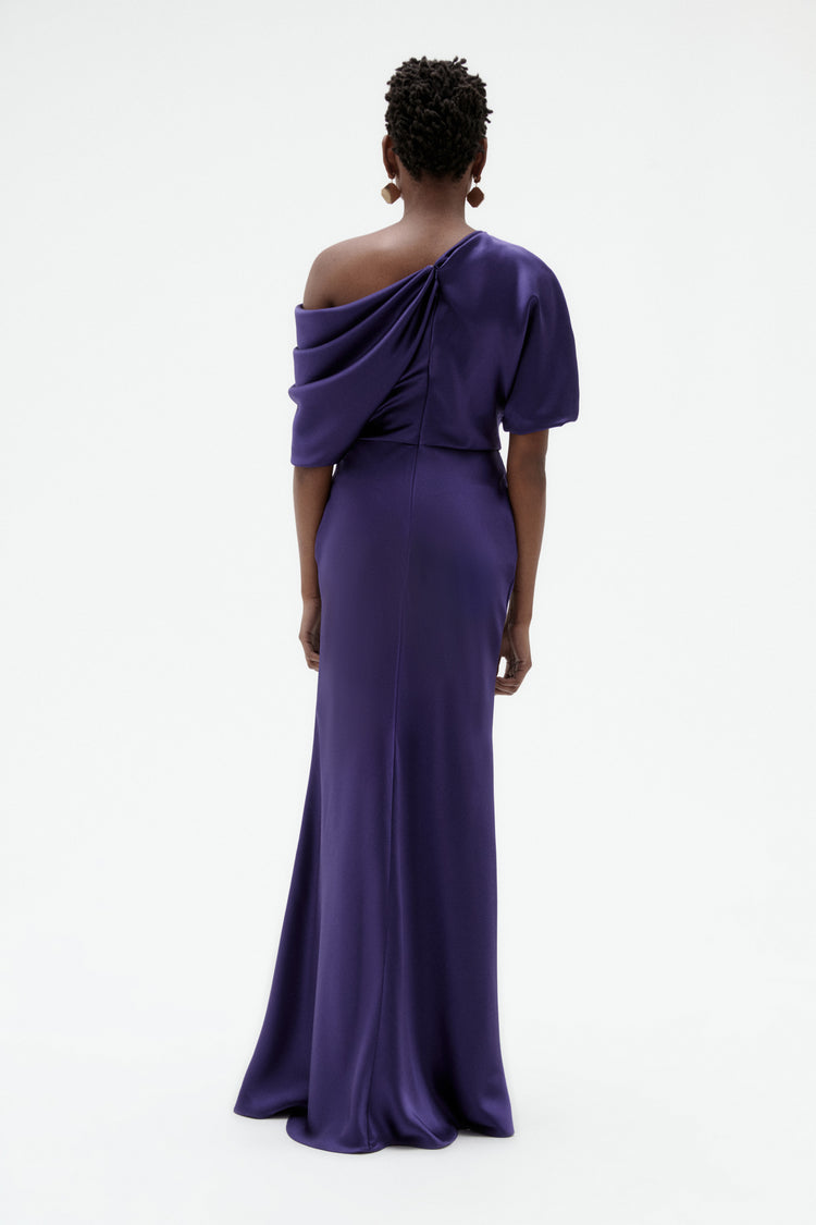 Image number 10: The Slouch Dress in Amethyst, back view