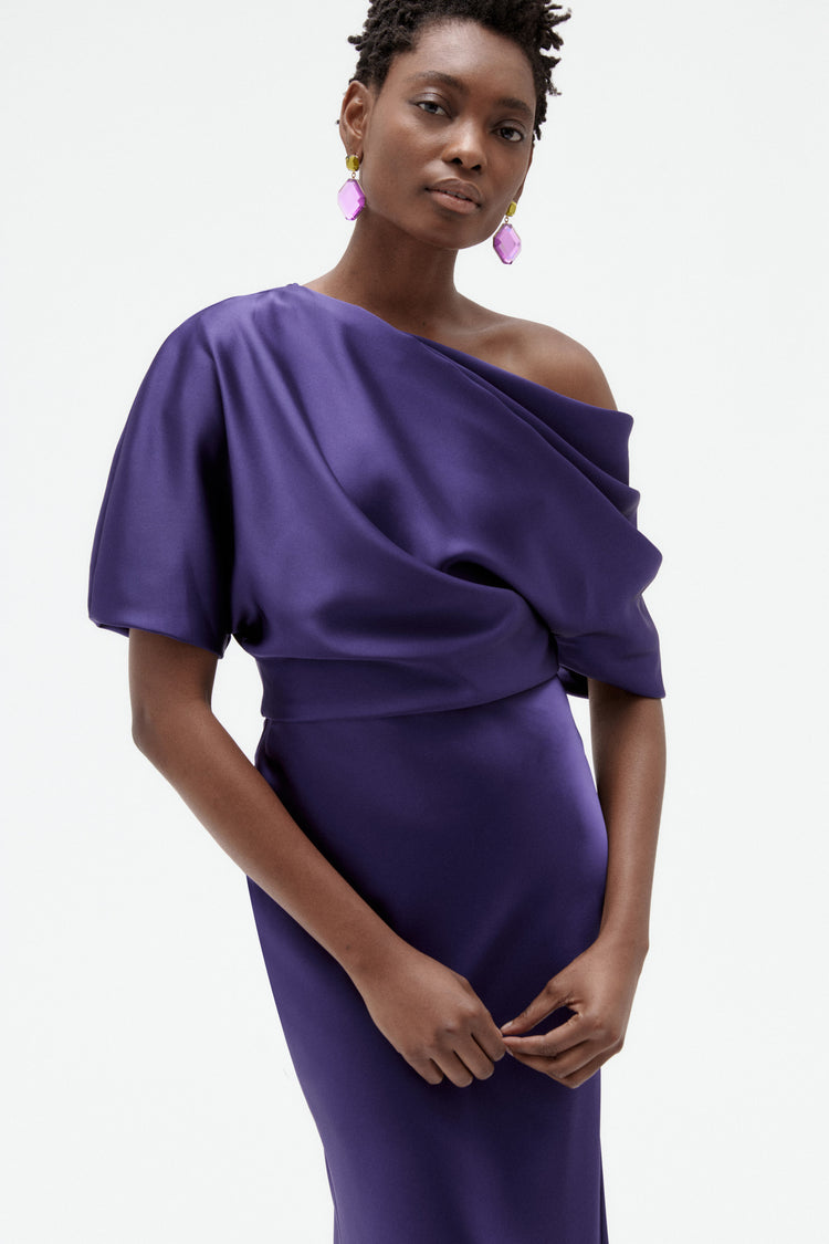 Image number 9: The Slouch Dress in Amethyst, view 4