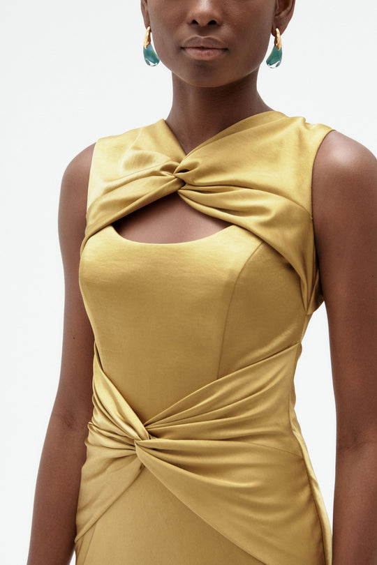 Satin Twist Gown - alternate view