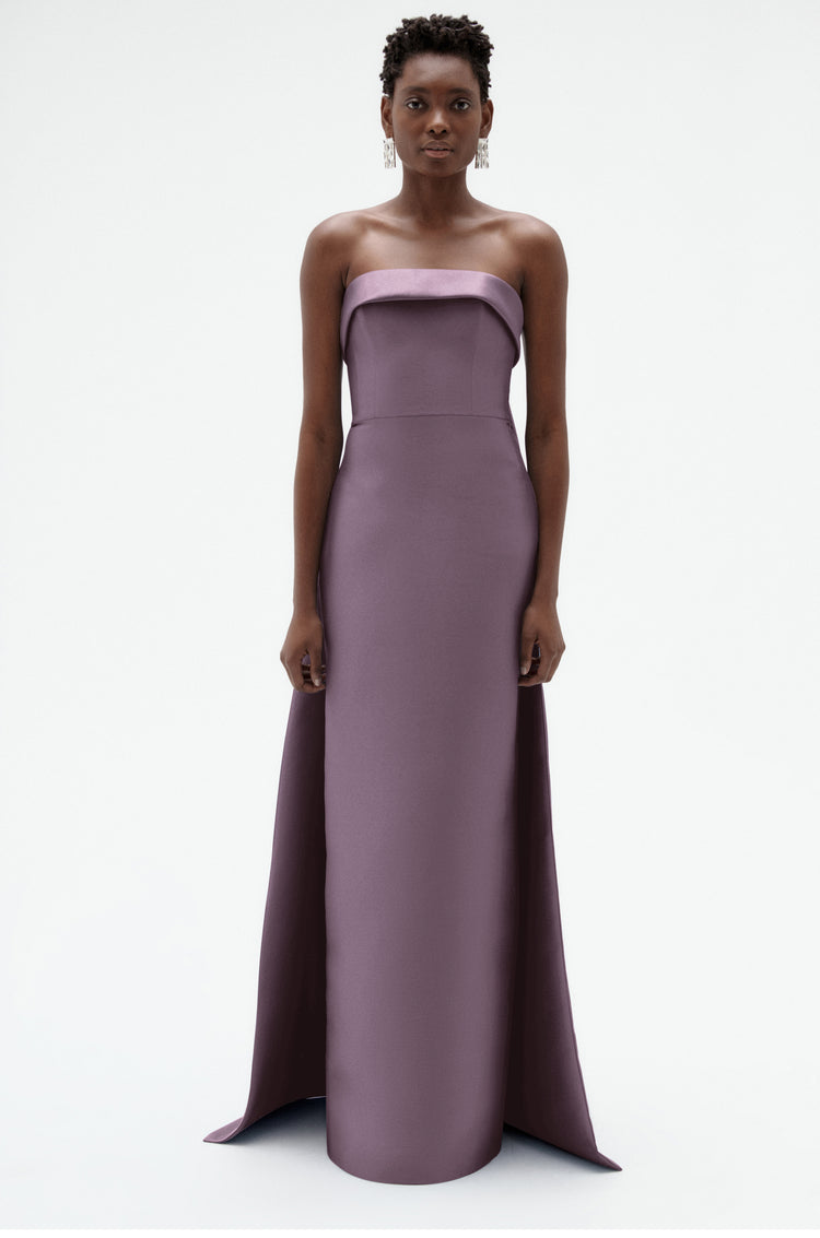 Image number 16: Embellished Column Mikado Gown, front view