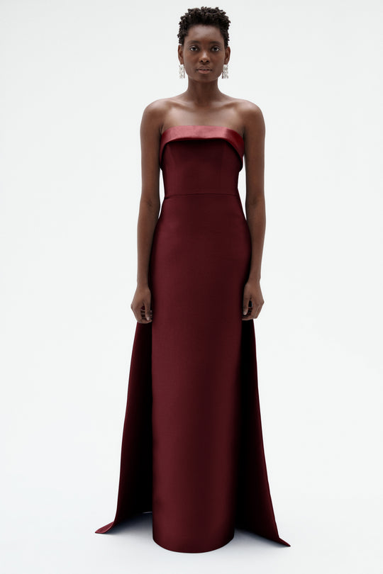 Embellished Column Mikado Gown - alternate view