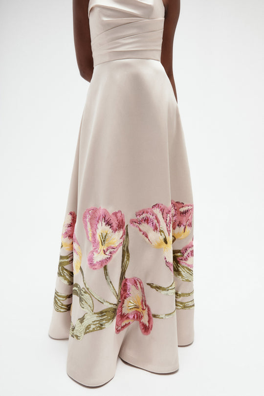 Sequin Tulip Mikado Ballgown - alternate view