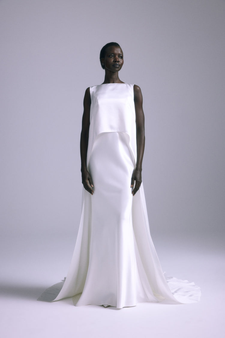 Satin Topper, accessory from Collection Accessories by Amsale, Fabric: satin