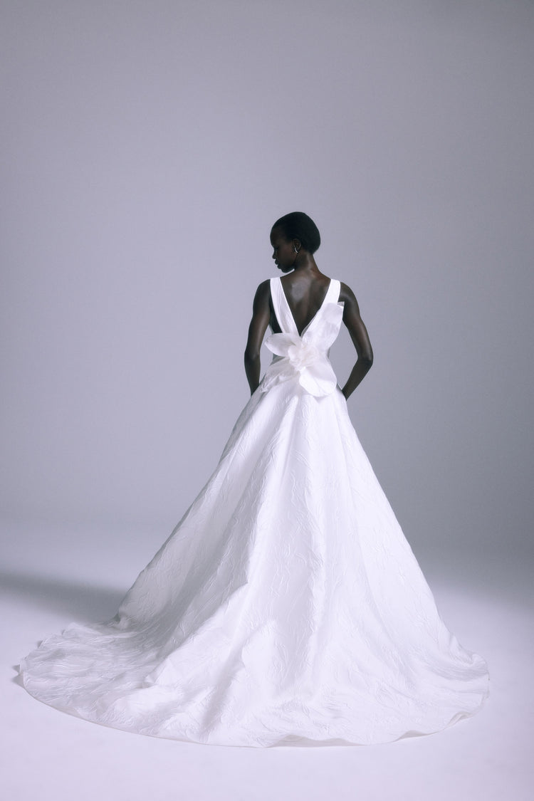 Lilly, dress from Collection Bridal by Amsale, Fabric: jacquard