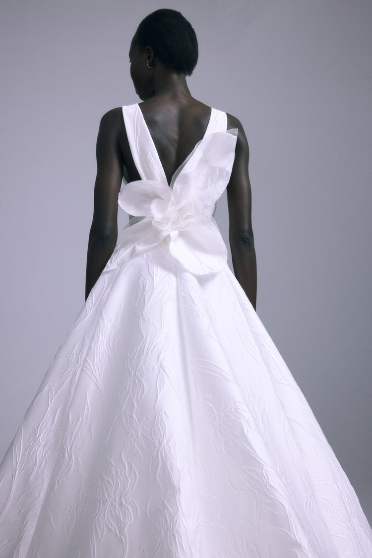 Lilly, dress from Collection Bridal by Amsale, Fabric: jacquard