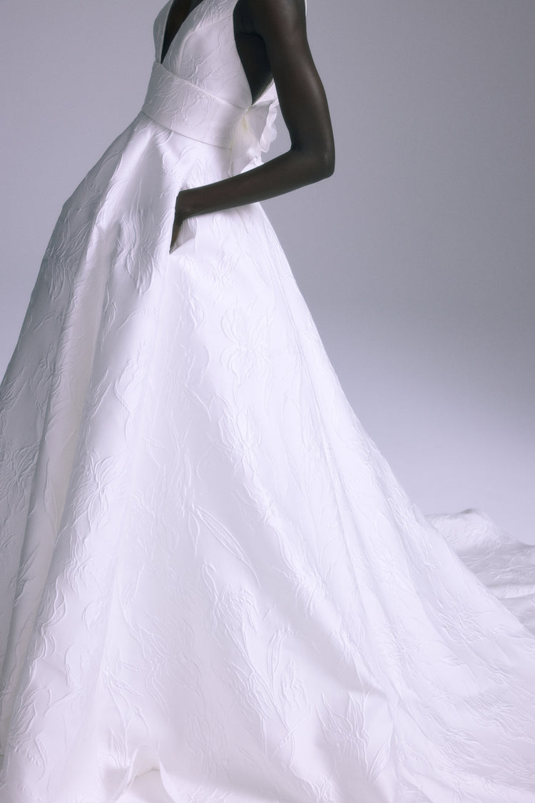 Lilly, dress from Collection Bridal by Amsale, Fabric: jacquard